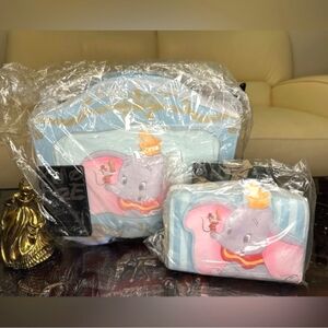 Loungefly Dumbo 80th Anniversary crossbody and wallet matching set